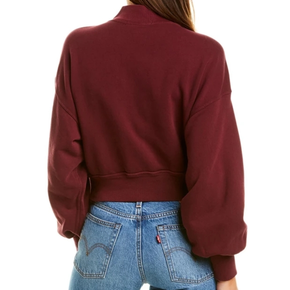 SPIRITUAL GANGSTER Blake Mock Neck Crop Sweatshirt - Picture 5 of 14